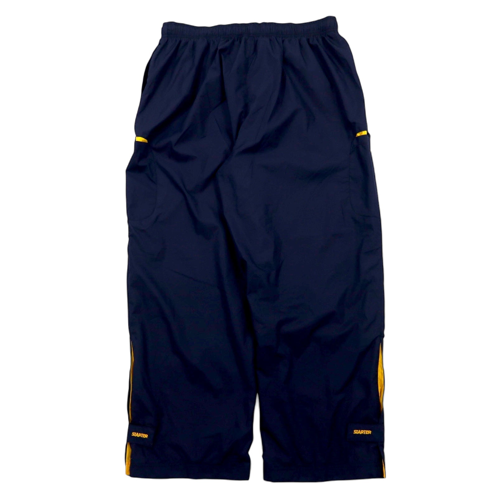 STARTER Anni '90 Pantaloni da Tuta in Jersey Pantaloni a Vento XL Blu Scuro Fodera in Rete Articolo Nuovo