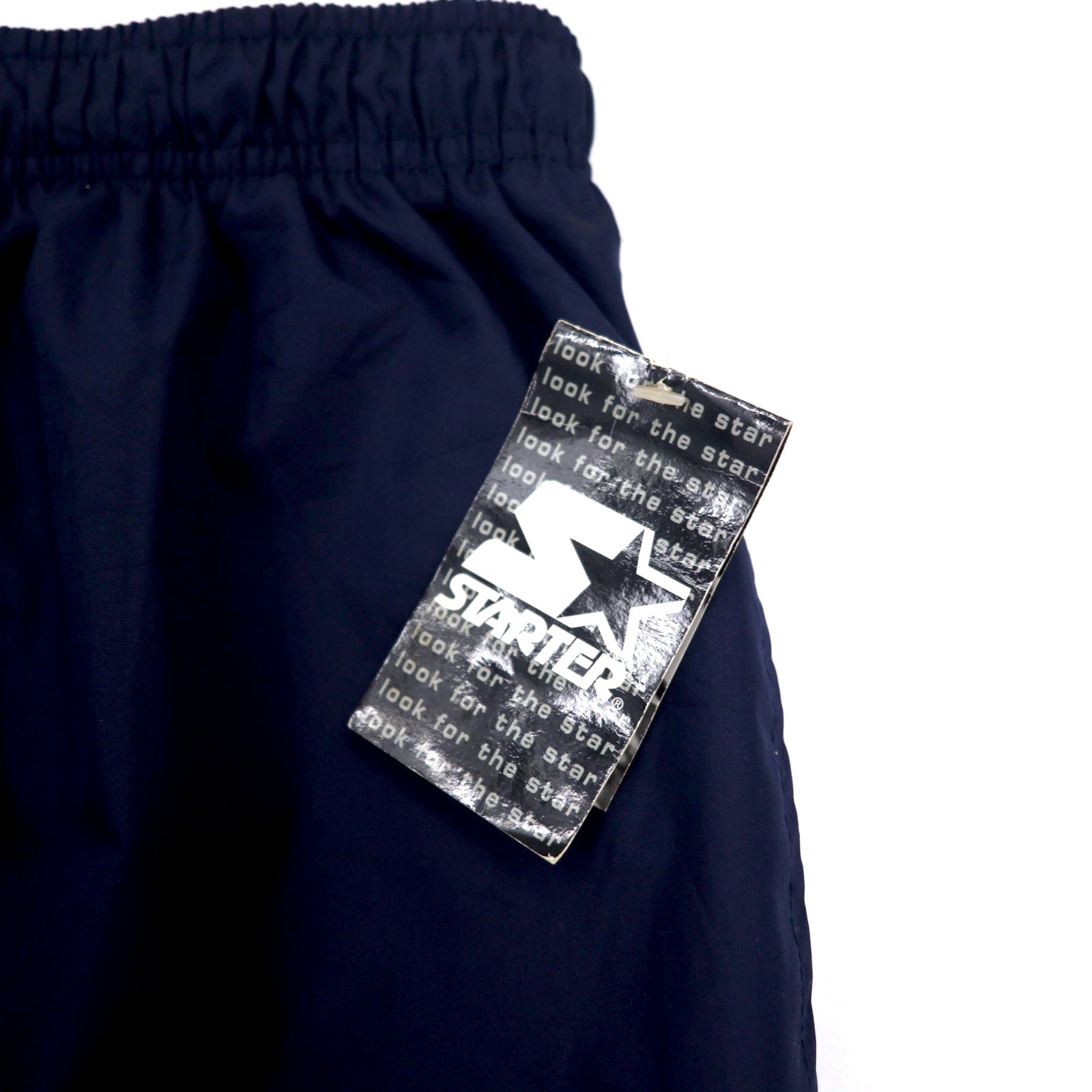 STARTER Anni '90 Pantaloni da Tuta in Jersey Pantaloni a Vento XL Blu Scuro Fodera in Rete Articolo Nuovo