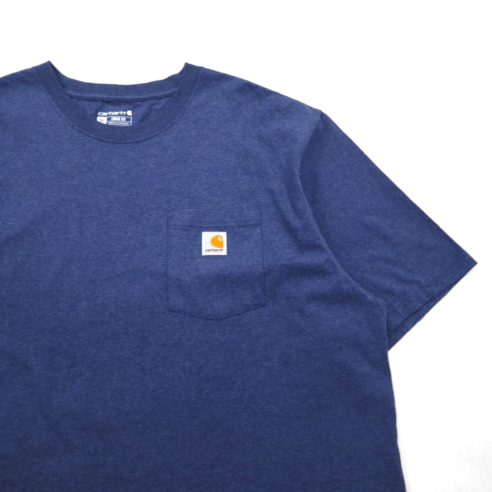 Carhartt T-shirt tasca vestibilità ampia 2XL LOOSE FIT navy cotone