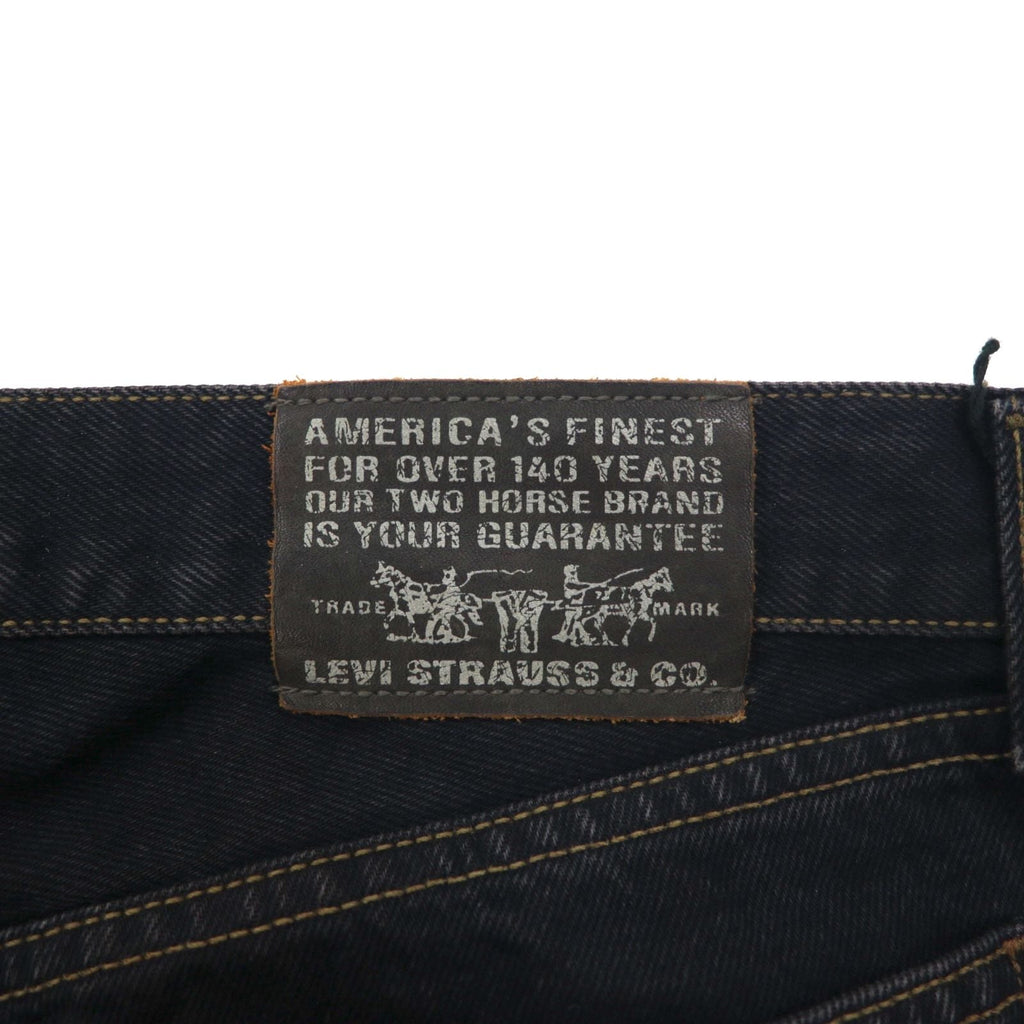 Levi's Made in Italy anni '90 Orange Tab 412 modello Euro Jeans taglia L neri bottone patta toppa in pelle