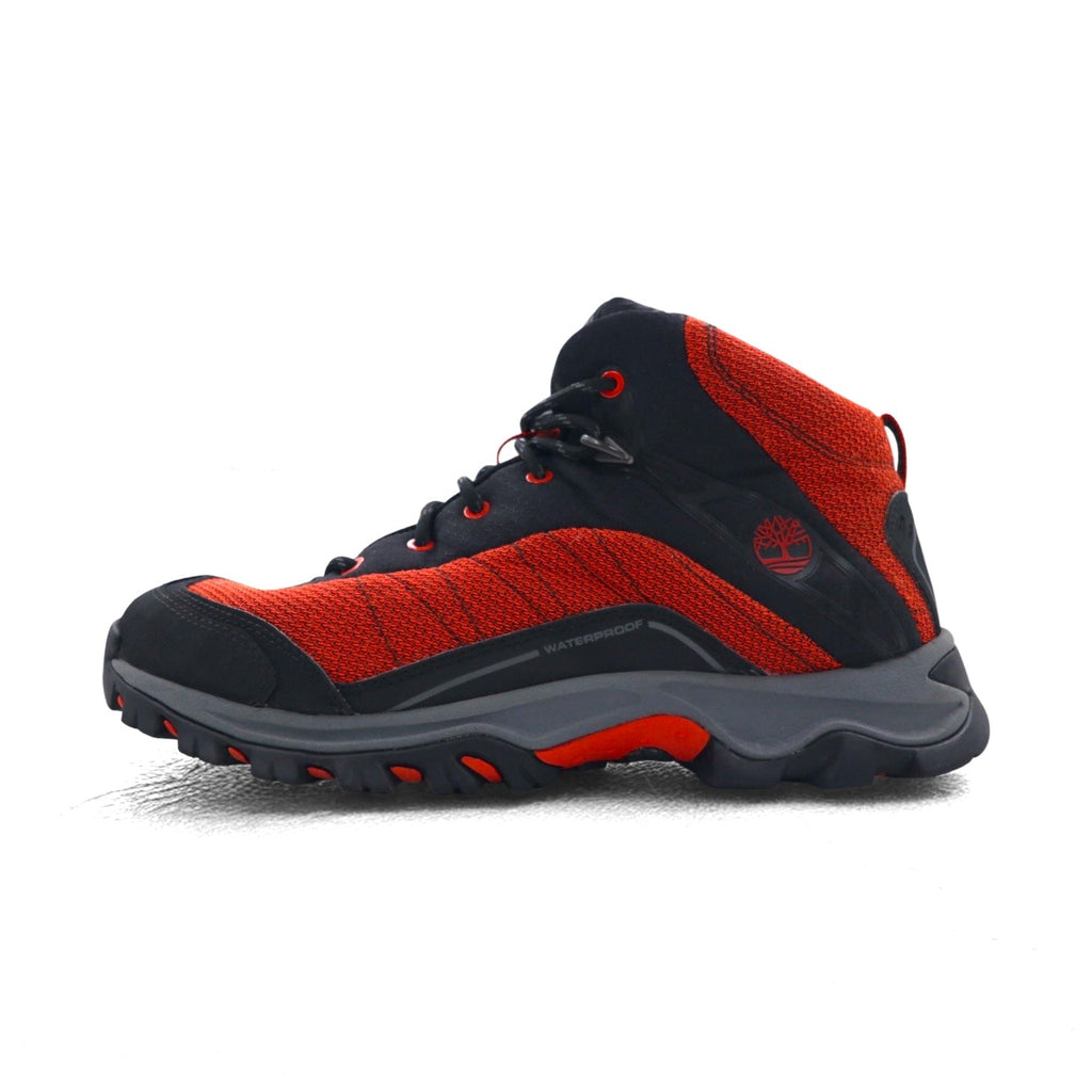 Timberland Scarponcini da trekking 26 cm Nero Rosso Impermeabile 9721 PIPER TRAIL Mid Leather and Fabric Waterproof