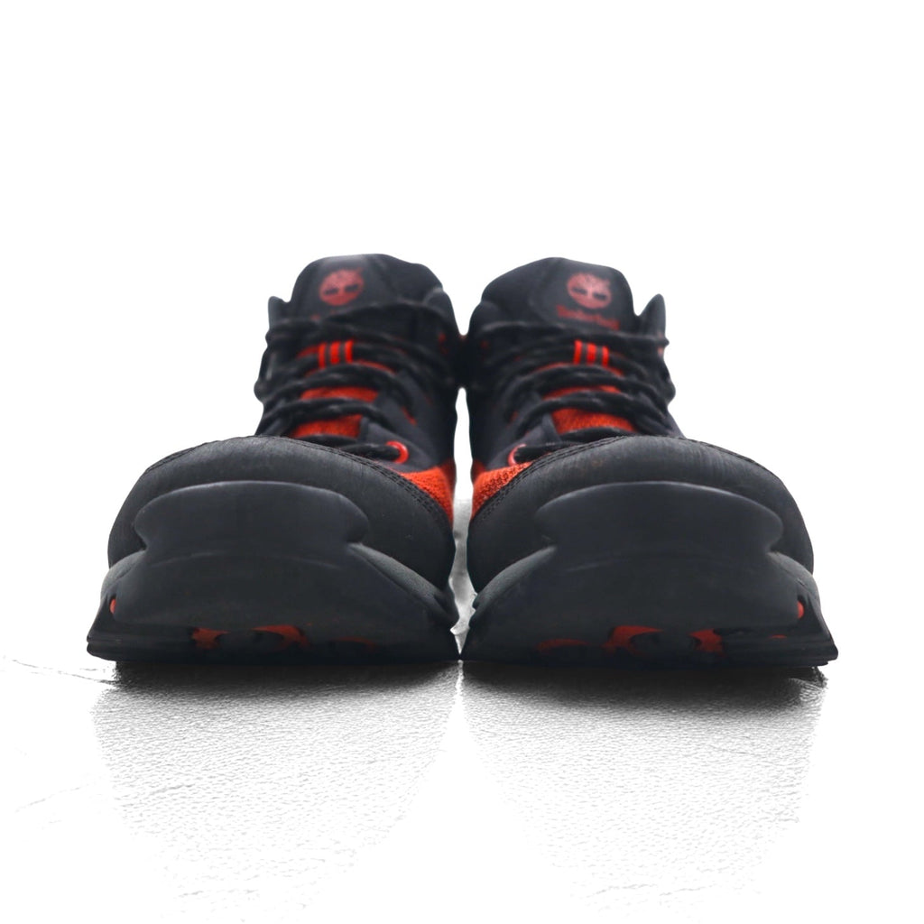 Timberland Scarponcini da trekking 26 cm Nero Rosso Impermeabile 9721 PIPER TRAIL Mid Leather and Fabric Waterproof