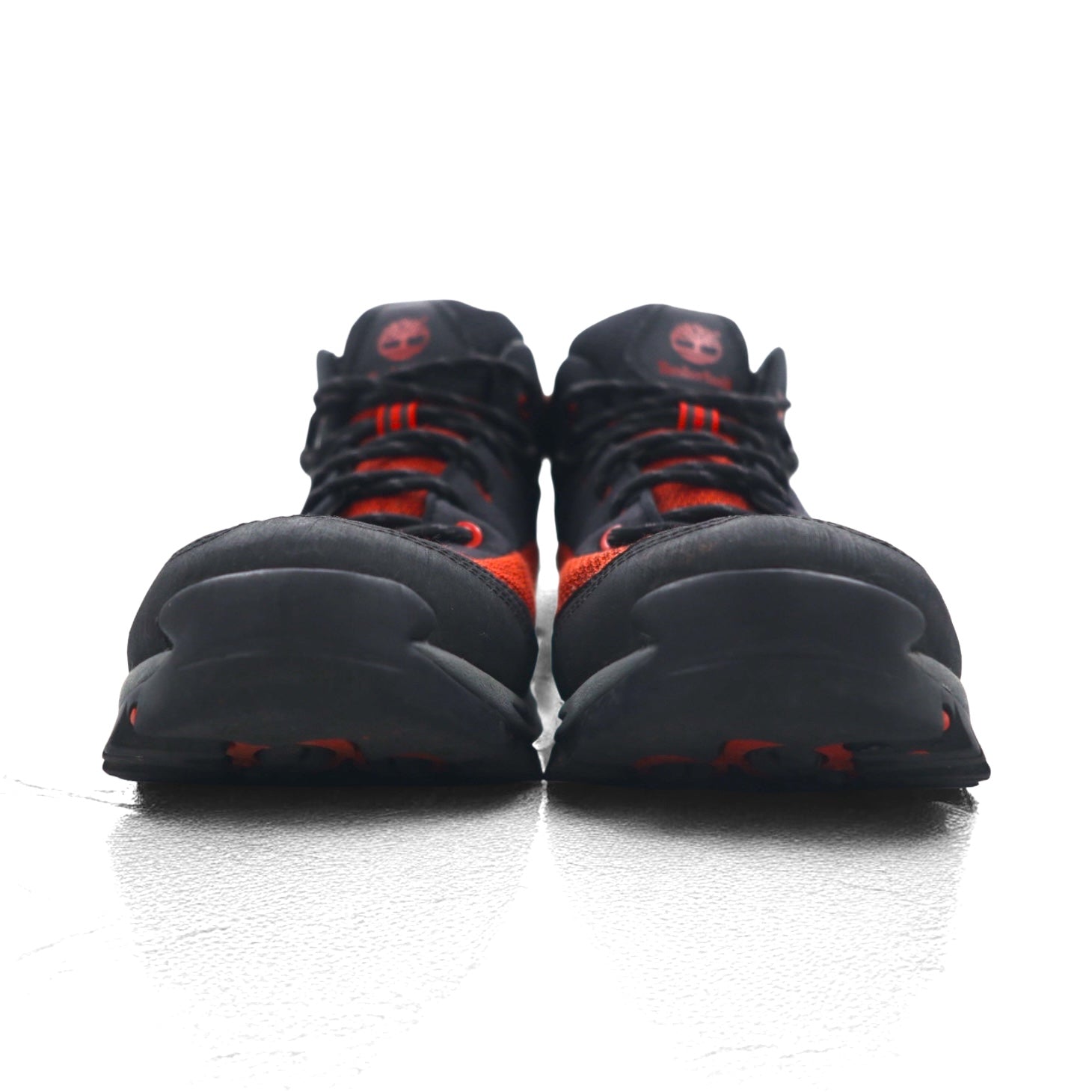 Timberland Scarponcini da trekking 26 cm Nero Rosso Impermeabile 9721 PIPER TRAIL Mid Leather and Fabric Waterproof