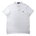 POLO RALPH LAUREN Polo L Bianco Cotone Piquet CUSTOM FIT Ricamo Small Pony