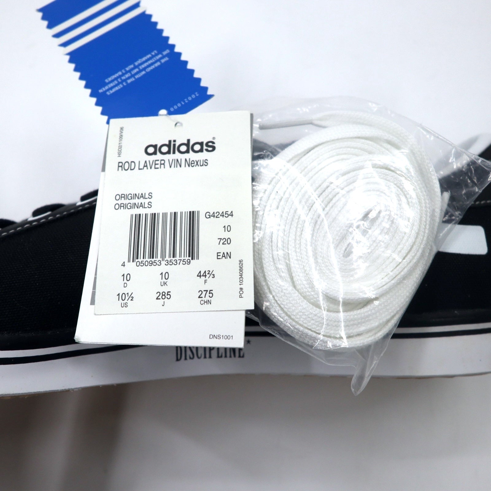 adidas × NEXUS Ⅶ Rod Laver Sneakers 28.5cm Nero ROD LAVER G42454 Articolo nuovo