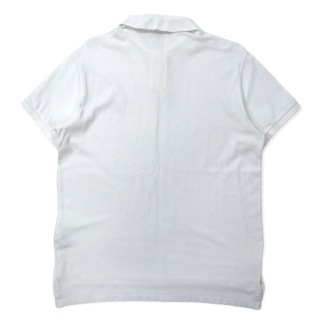 POLO RALPH LAUREN Polo L Bianco Cotone Piquet CUSTOM FIT Ricamo Small Pony