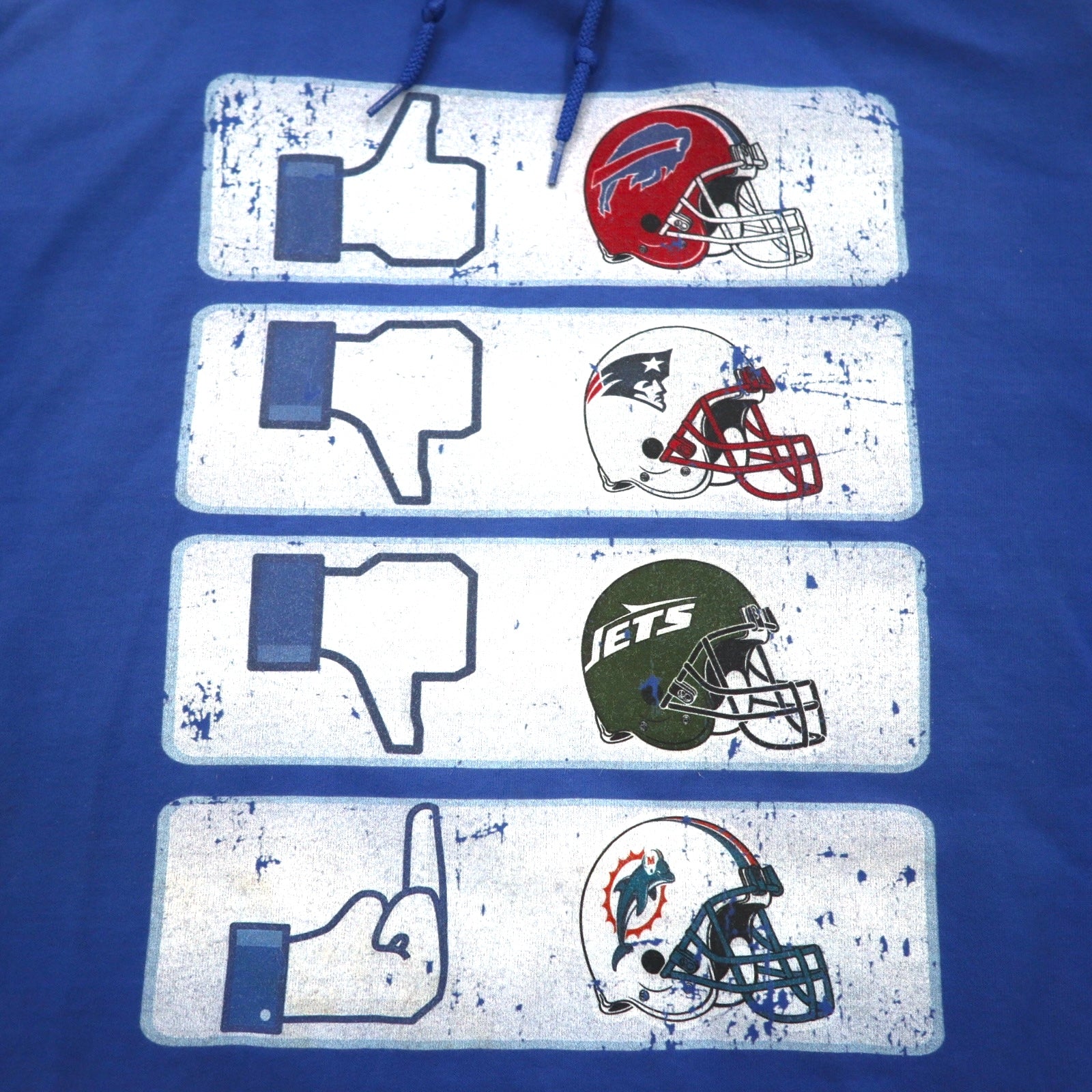 Felpa con cappuccio NFL, pullover, 5XL, blu, interno felpato, Buffalo Bills, taglia grande, GILDAN, tasca frontale