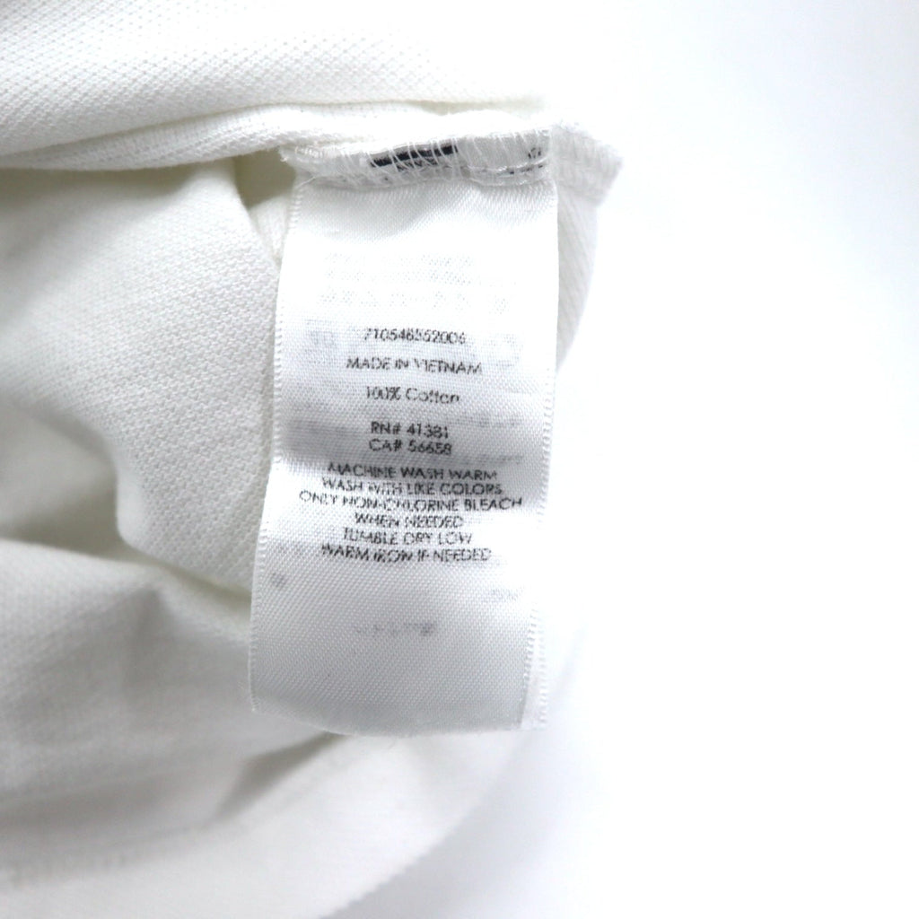 POLO RALPH LAUREN Polo L Bianco Cotone Piquet CUSTOM FIT Ricamo Small Pony