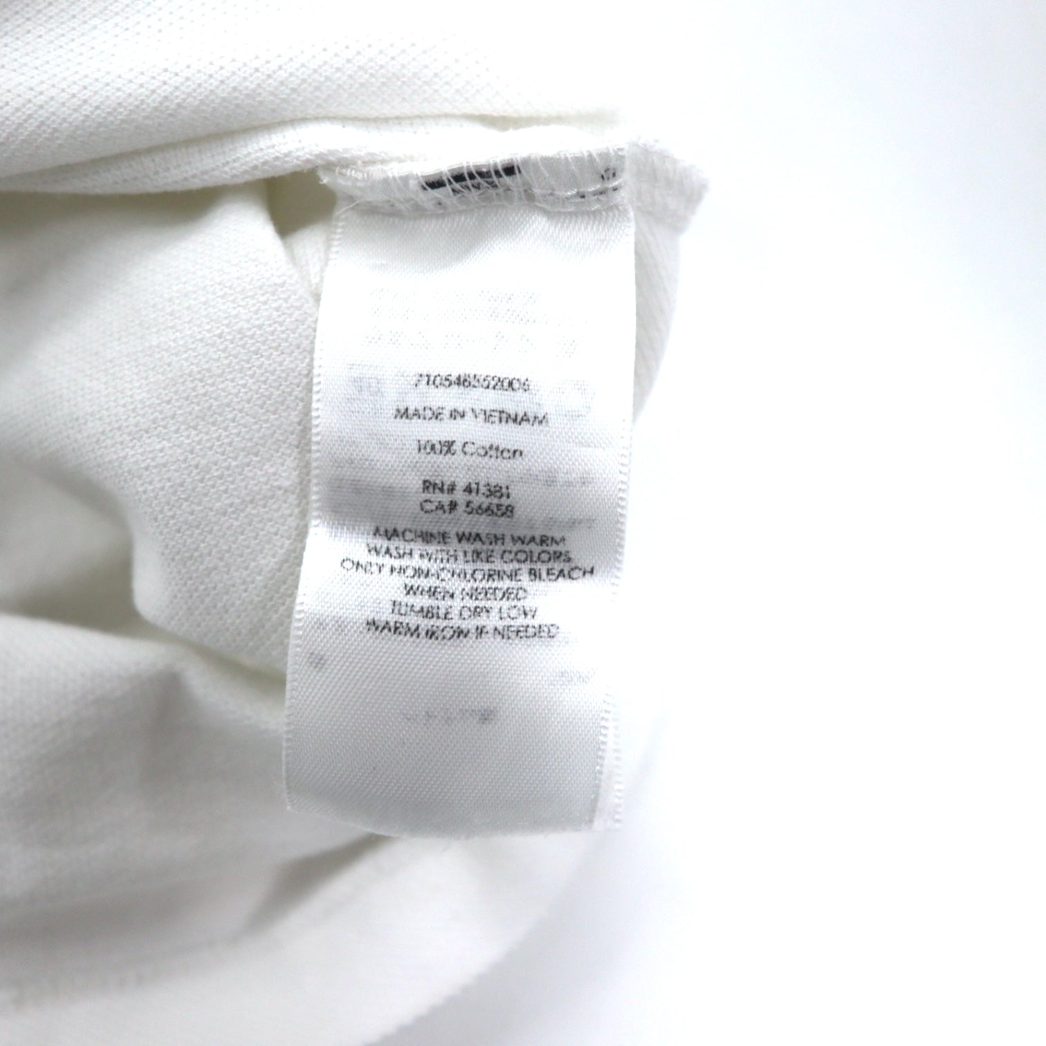 POLO RALPH LAUREN Polo L Bianco Cotone Piquet CUSTOM FIT Ricamo Small Pony