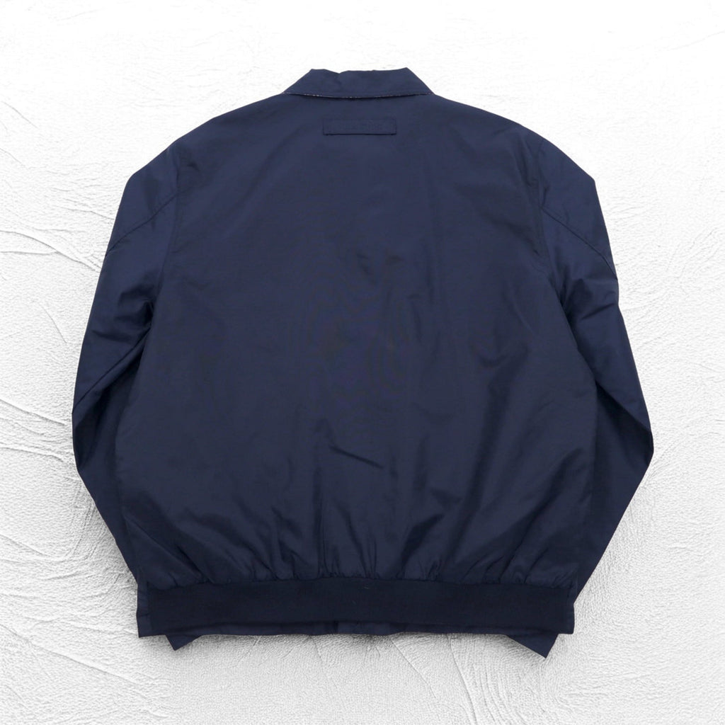 TOMMY HILFIGER Giacca Harrington con top swing, taglia XL, blu navy, nylon, fodera a quadri, logo ricamato