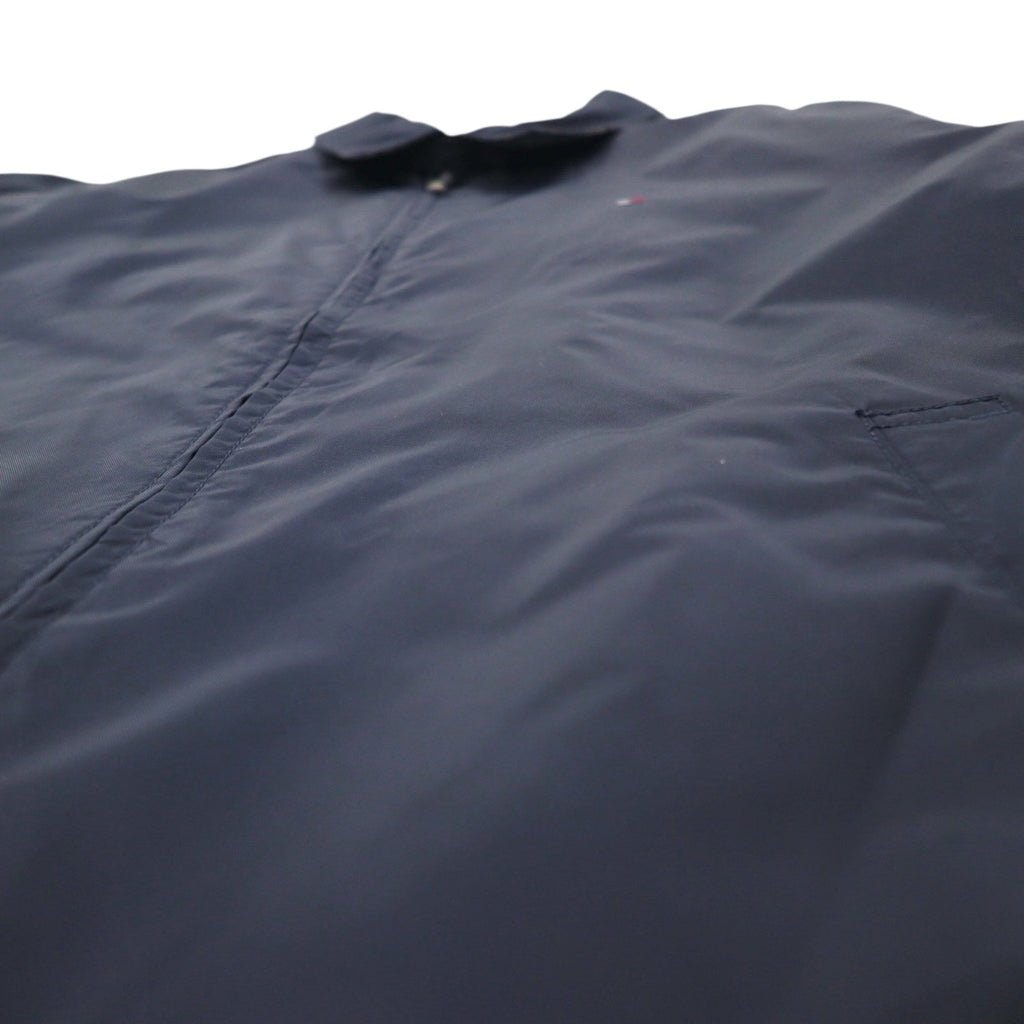 TOMMY HILFIGER Giacca Harrington con top swing, taglia XL, blu navy, nylon, fodera a quadri, logo ricamato