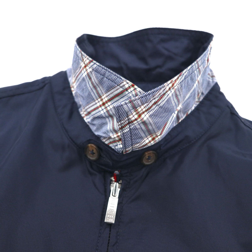 TOMMY HILFIGER Giacca Harrington con top swing, taglia XL, blu navy, nylon, fodera a quadri, logo ricamato