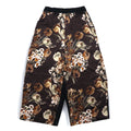 JUNYA WATANABE COMME des GARCONS Pantaloni ampi easy fit con inserti XS Nero Ryon Lana Fantasia floreale JD-P011 Made in Japan