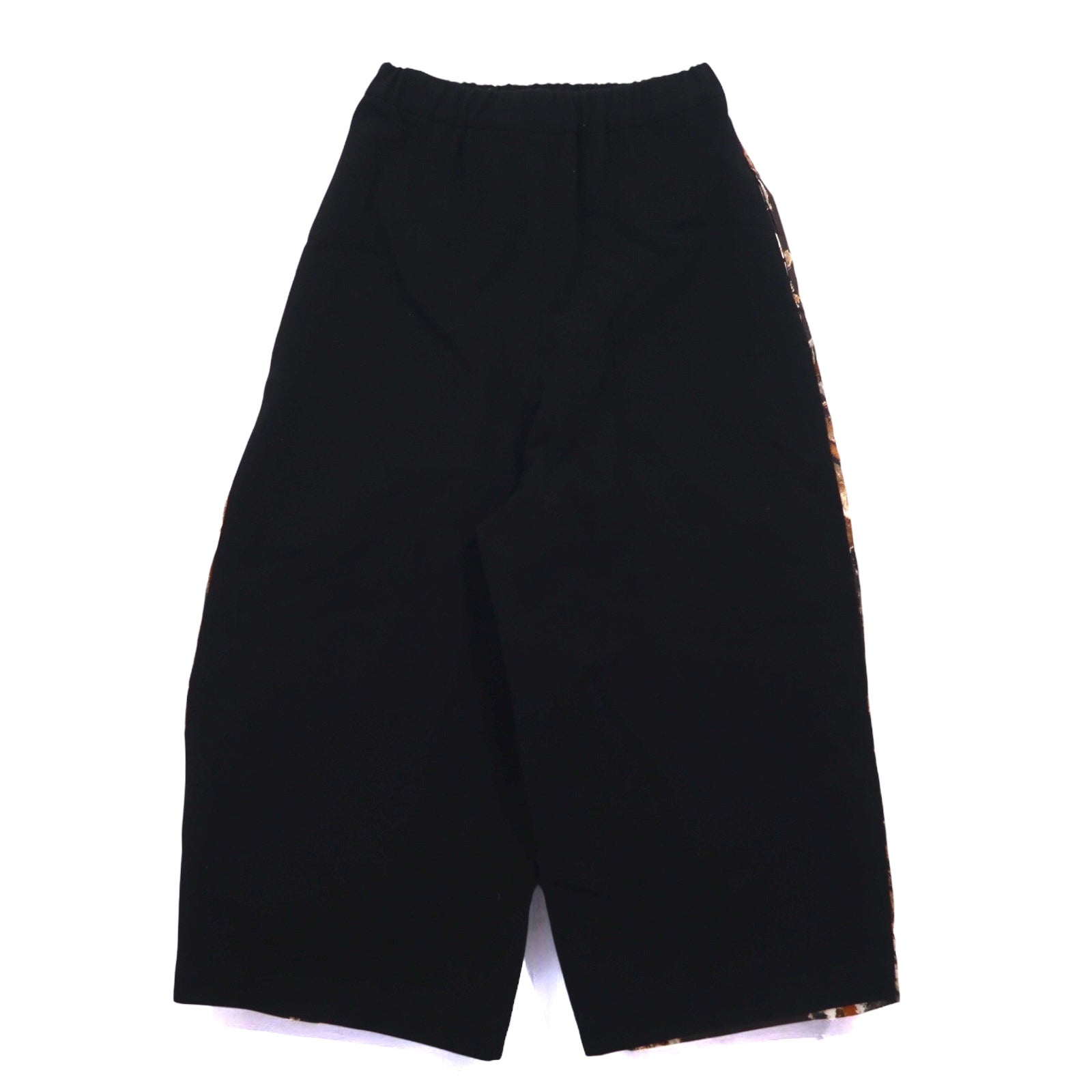 JUNYA WATANABE COMME des GARCONS Pantaloni ampi easy fit con inserti XS Nero Ryon Lana Fantasia floreale JD-P011 Made in Japan