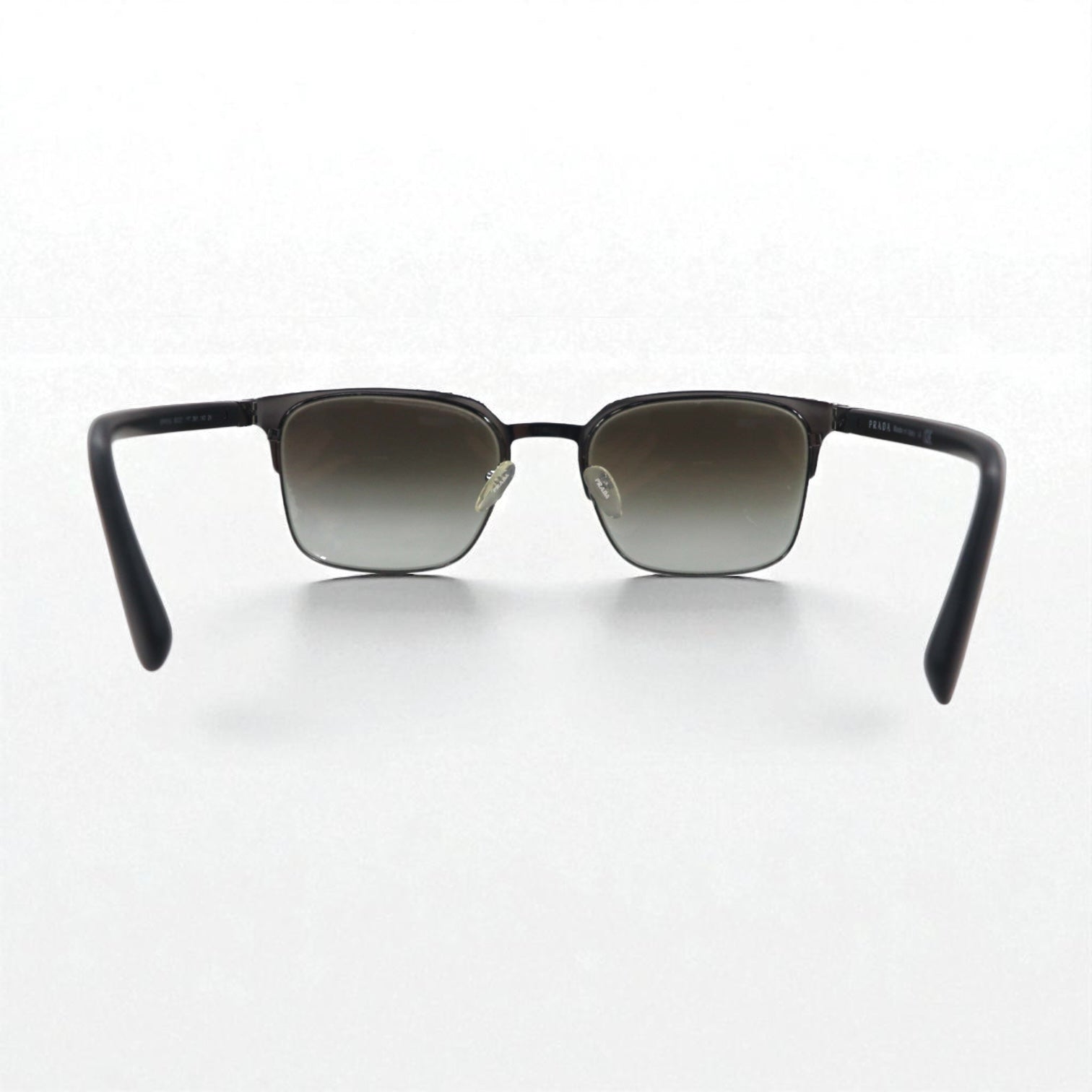 PRADA Occhiali da Sole Wellington Semirimless Nero Canna di Fucile SPR61S 55◻︎21 Made in Italy