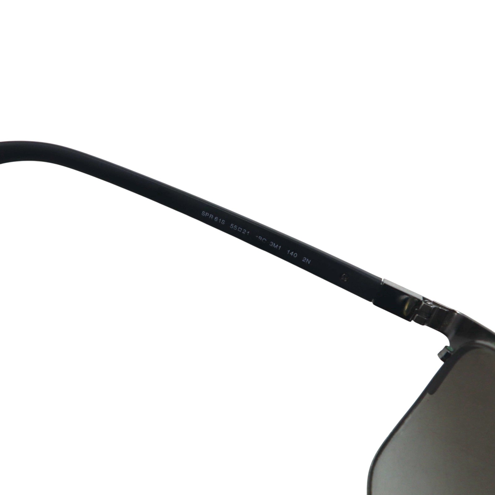 PRADA Occhiali da Sole Wellington Semirimless Nero Canna di Fucile SPR61S 55◻︎21 Made in Italy