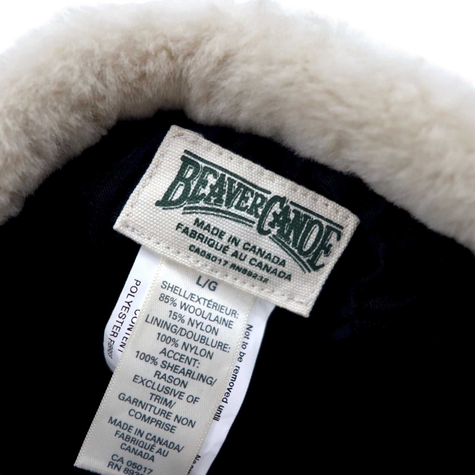 Paraorecchie BEAVER CANOE made in Canada, berretto da lavoro, L, rosso, nero, motivo a quadri di bufalo, lana