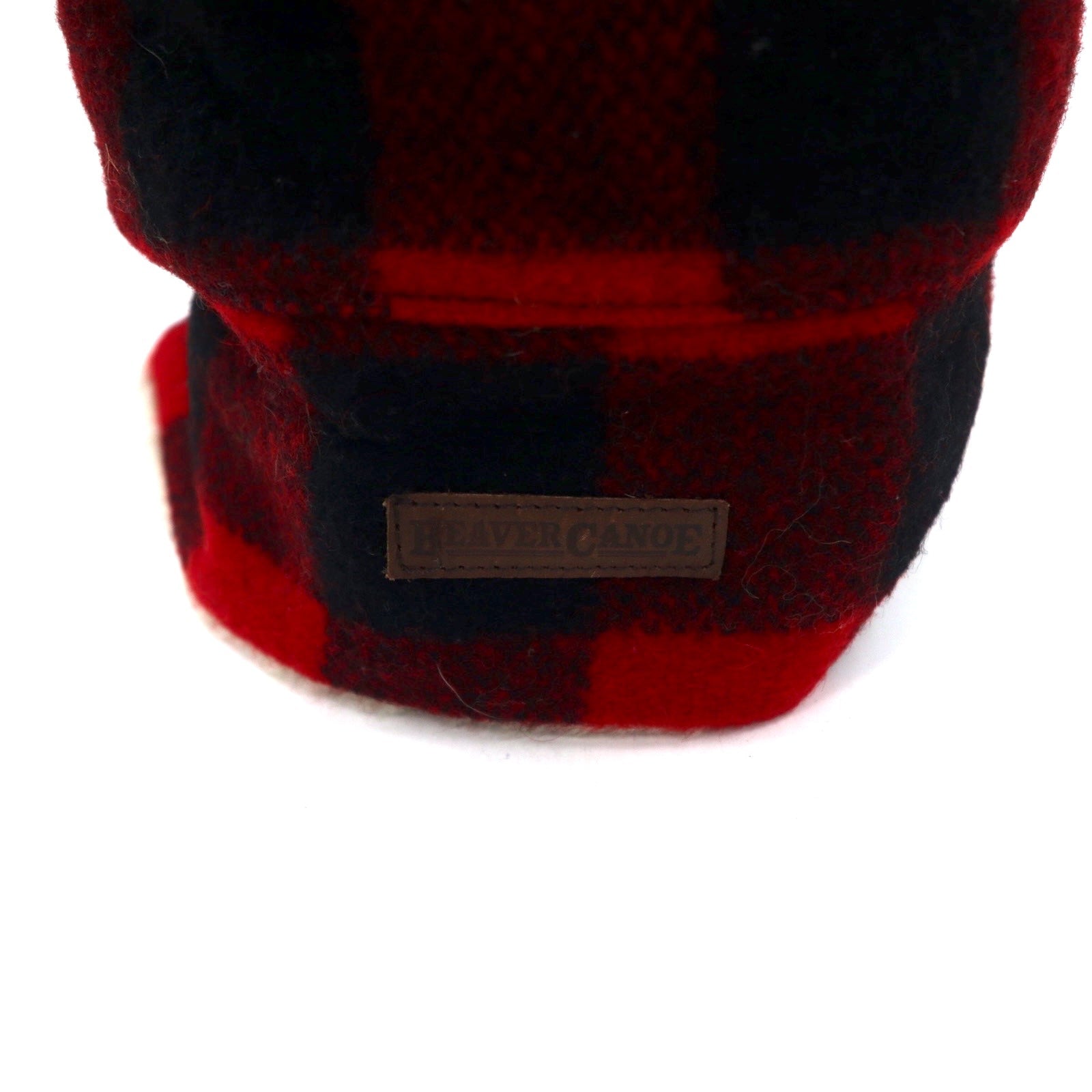 Paraorecchie BEAVER CANOE made in Canada, berretto da lavoro, L, rosso, nero, motivo a quadri di bufalo, lana