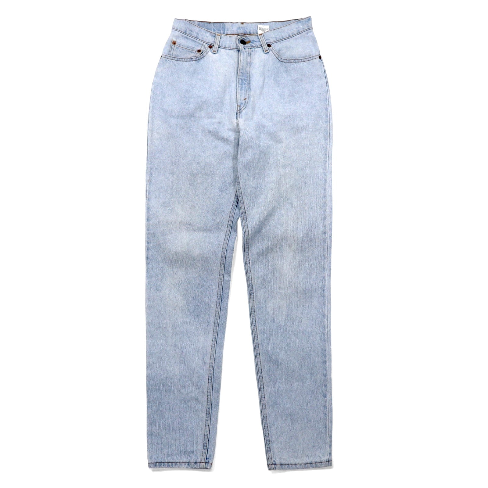 Levi's USA 90s 512 Slim Fit Tapered Jeans L Blu Ice Wash Cotone Cerniera 10512-0233