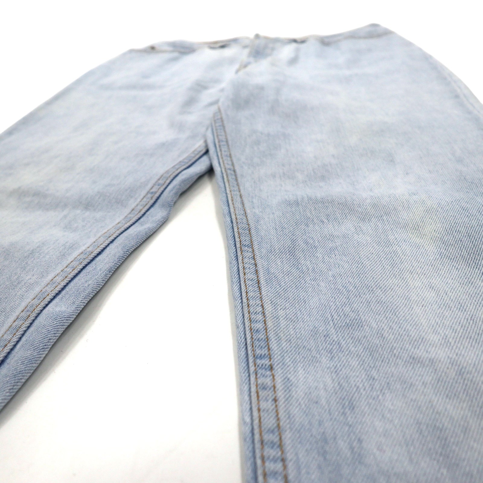 Levi's USA 90s 512 Slim Fit Tapered Jeans L Blu Ice Wash Cotone Cerniera 10512-0233