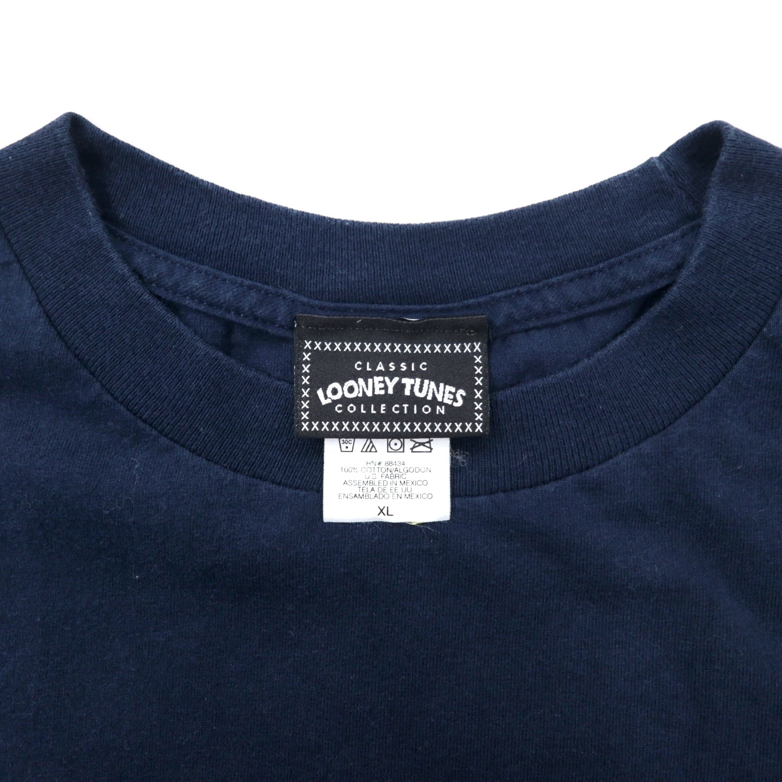 LOONEY TUNES COLLECTION T-shirt con stampa di personaggi XL Blu navy Cotone diavolo della Tasmania COOL TOOLS Fatto in Messico