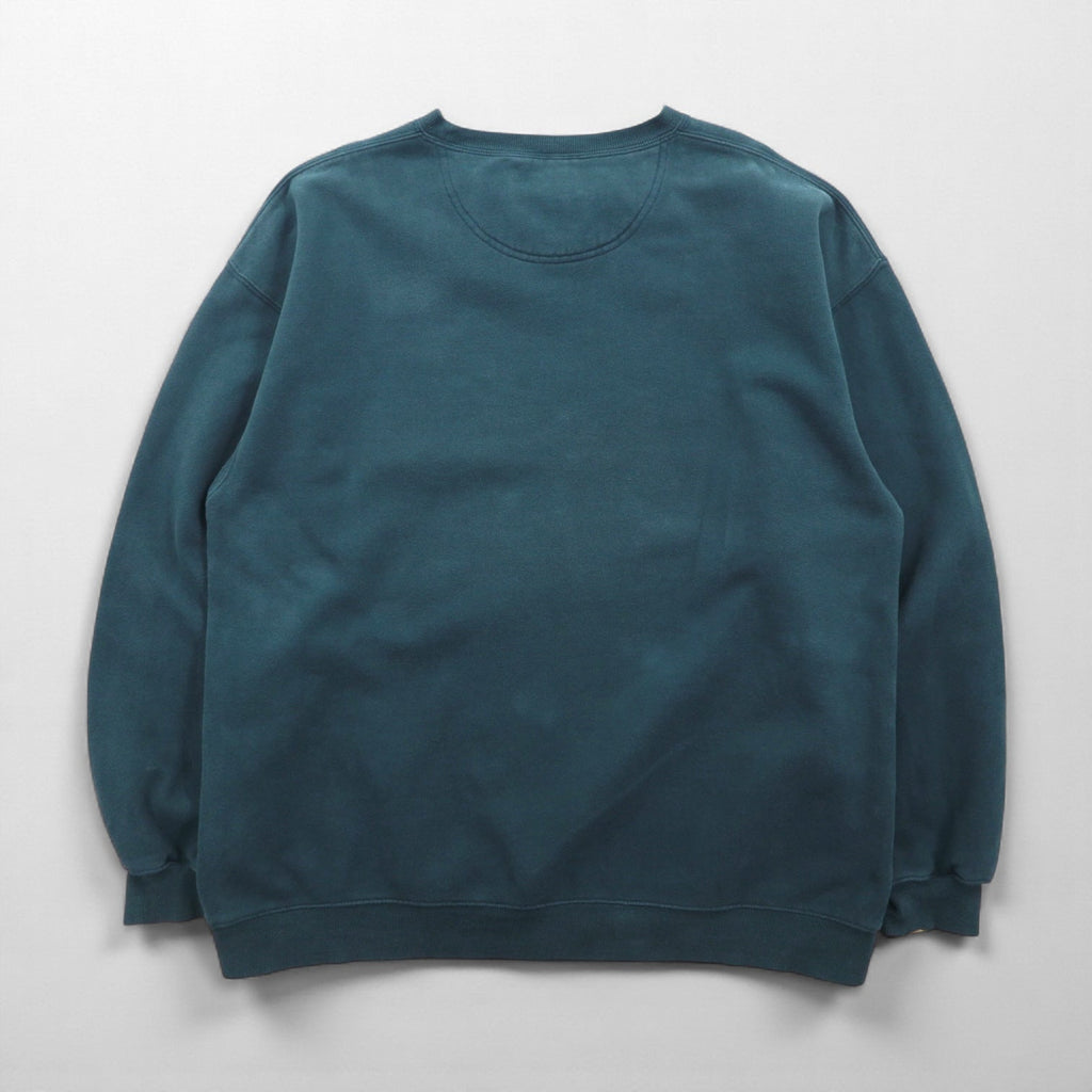 90s Vintage Sweatshirt 前V スウェット トレーナー XL グリーン コットン BIG DOGS