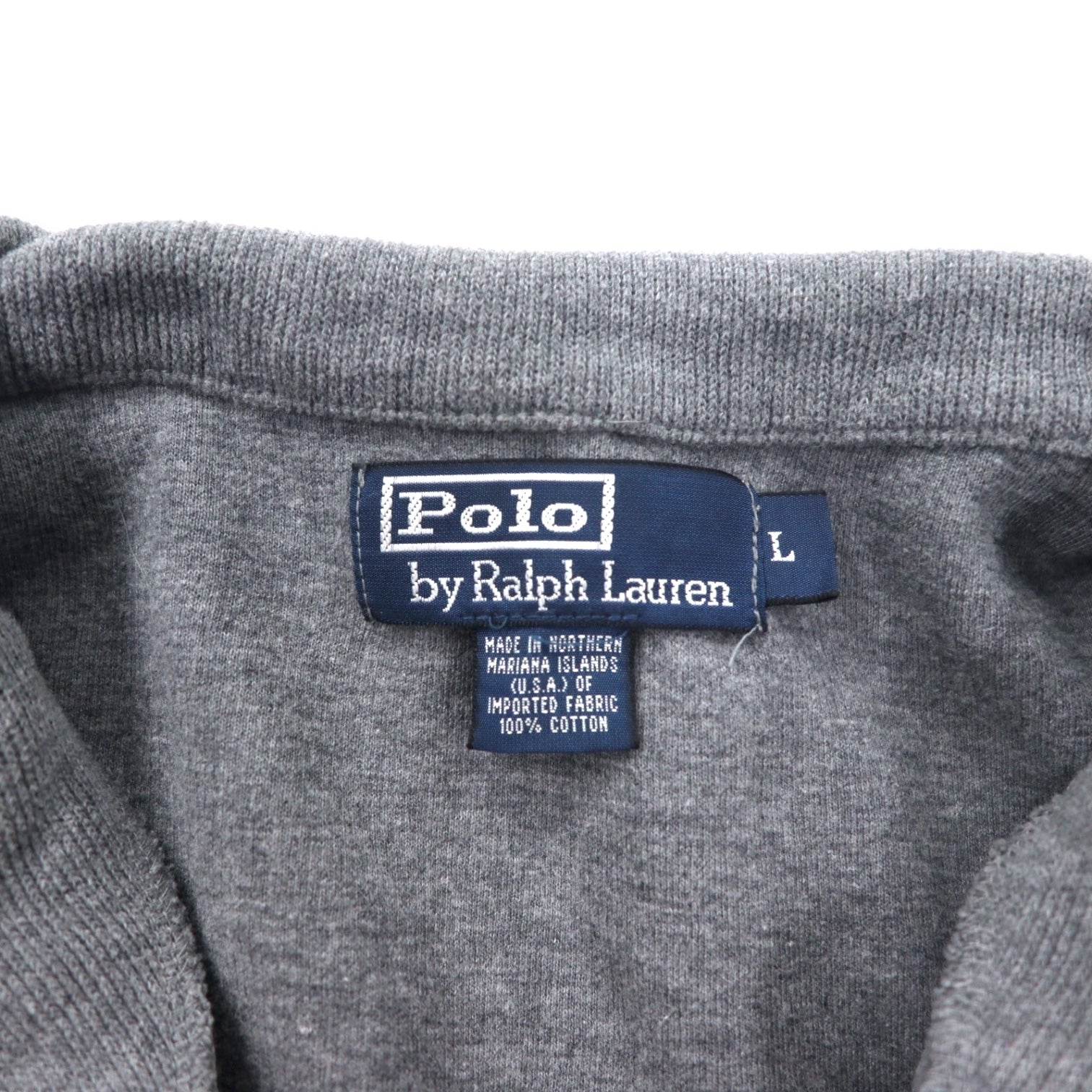 Polo by Ralph Lauren Felpa con mezza zip L grigio cotone con ricamo piccolo pony