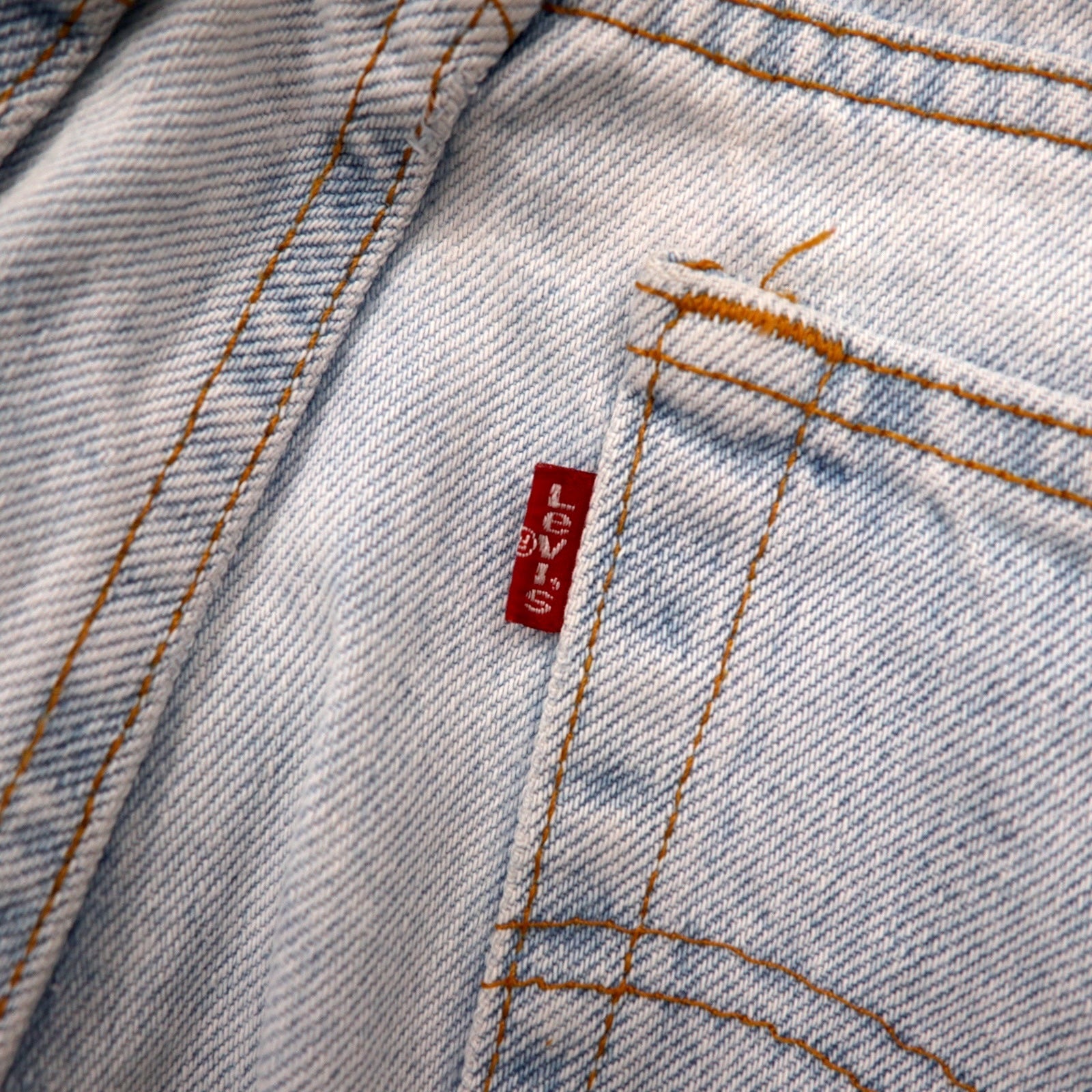 Levi's USA 90s 512 Slim Fit Tapered Jeans L Blu Ice Wash Cotone Cerniera 10512-0233