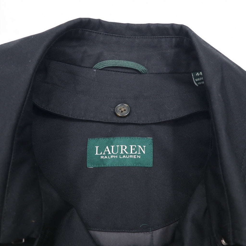 LAUREN RALPH LAUREN トレンチコート XL ブラック キルティングライナー着脱式 ベルト付き Water Repellent 撥水