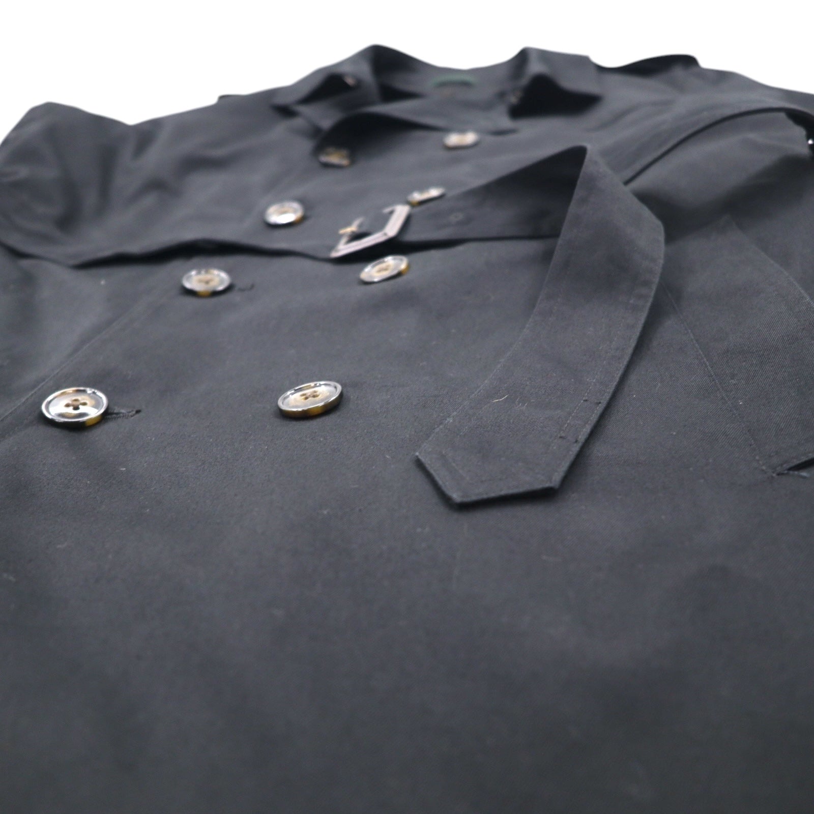 LAUREN RALPH LAUREN Trench XL Nero Fodera trapuntata removibile Con cintura Idrorepellente