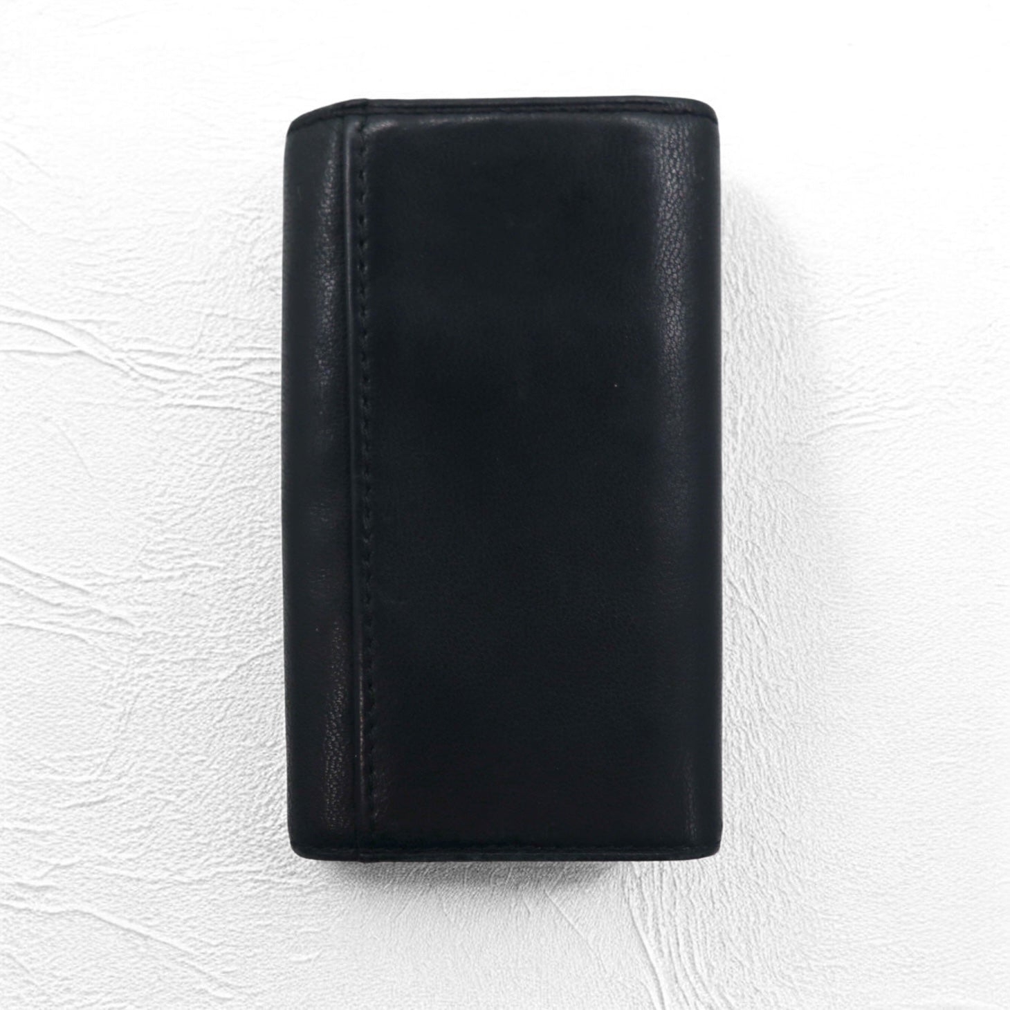 POLO RALPH LAUREN Portachiavi a 5 ganci in pelle nera Big Pony