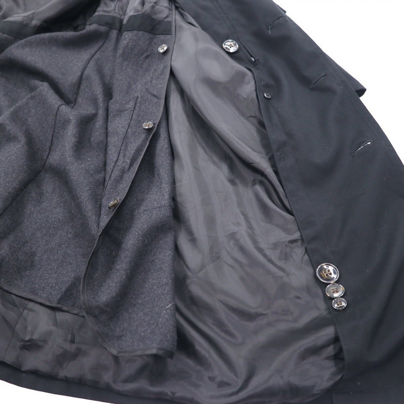 LAUREN RALPH LAUREN Trench XL Nero Fodera trapuntata removibile Con cintura Idrorepellente