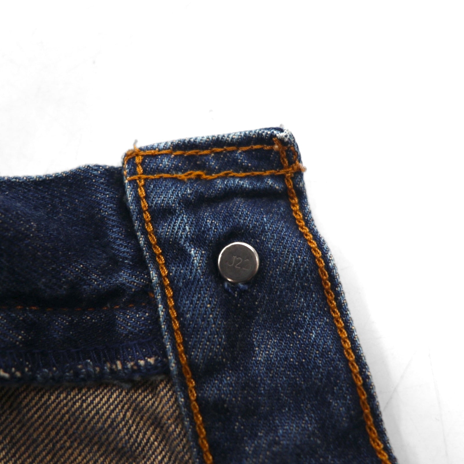 Levi's anni '90, Made in Japan, riedizione 502-XX, Big E, cimosa rossa, denim, taglia M, colore indaco, cerniera TALON, "v" uniforme, USED LOOK