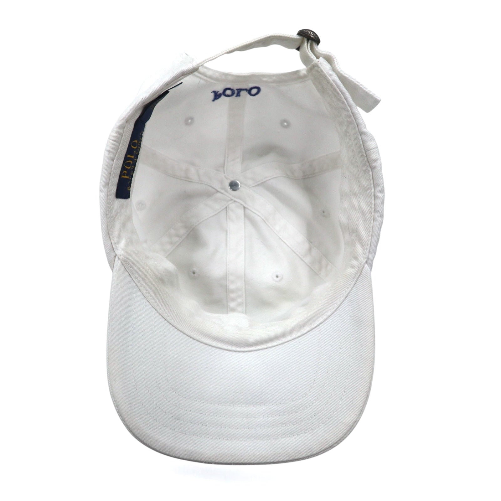 POLO RALPH LAUREN Berretto 6 pannelli con ricamo Small Pony ONE Bianco Cotone