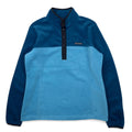 Columbia Half Snap T Pile Pullover L Blu bicolore Fleece Pullover XL0632 Nuovo con etichette