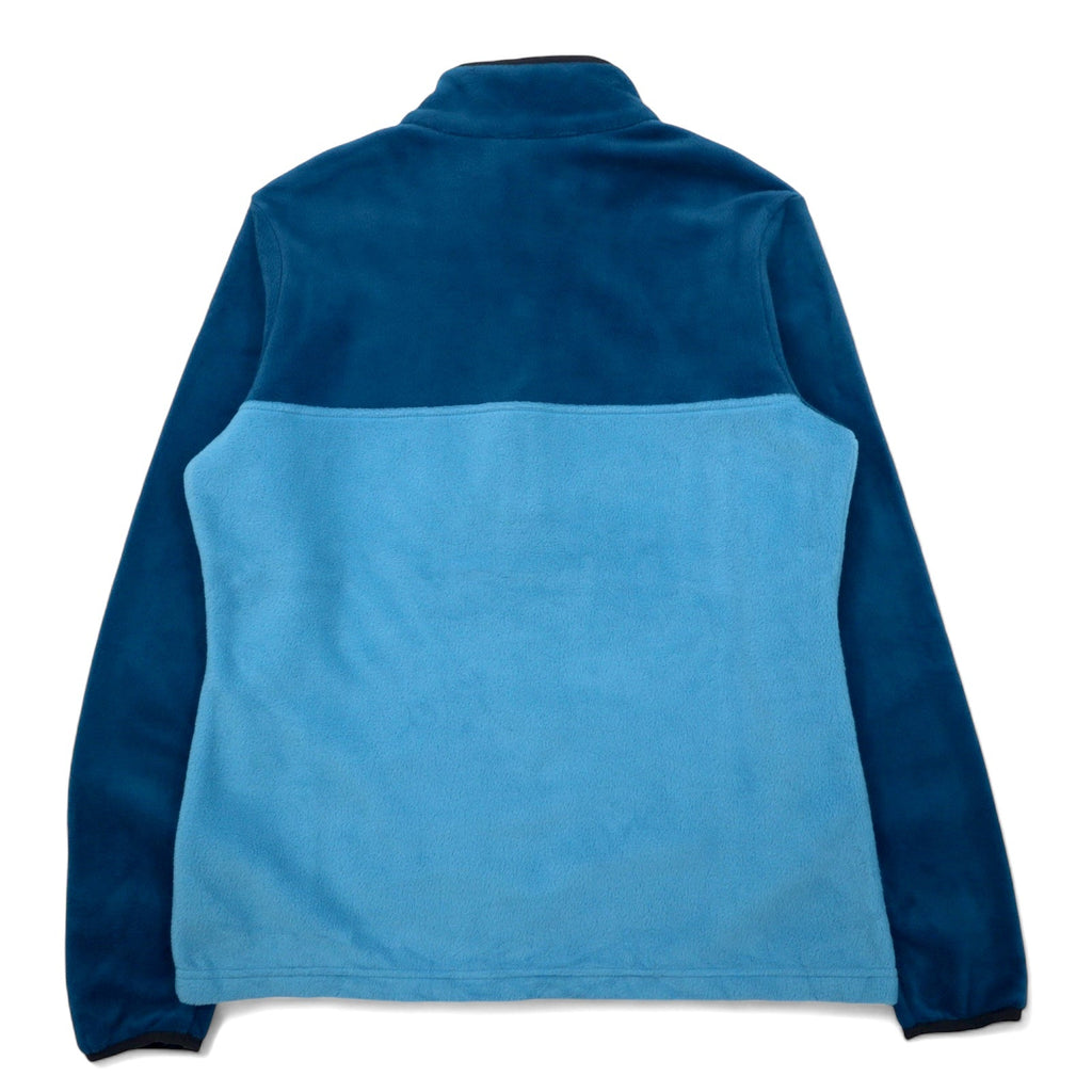Columbia Half Snap T Pile Pullover L Blu bicolore Fleece Pullover XL0632 Nuovo con etichette