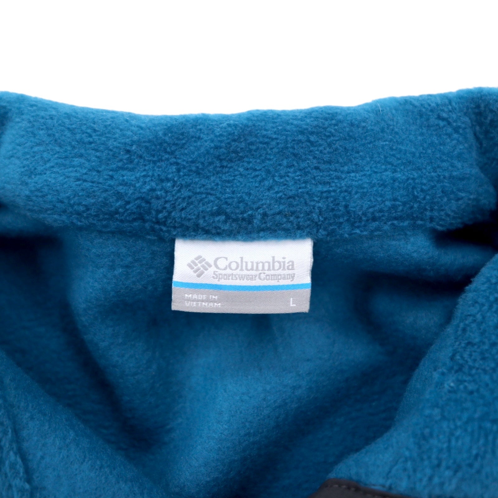 Columbia Half Snap T Pile Pullover L Blu bicolore Fleece Pullover XL0632 Nuovo con etichette