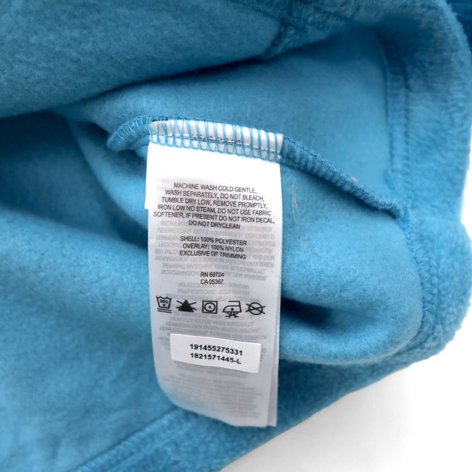 Columbia Half Snap T Pile Pullover L Blu bicolore Fleece Pullover XL0632 Nuovo con etichette