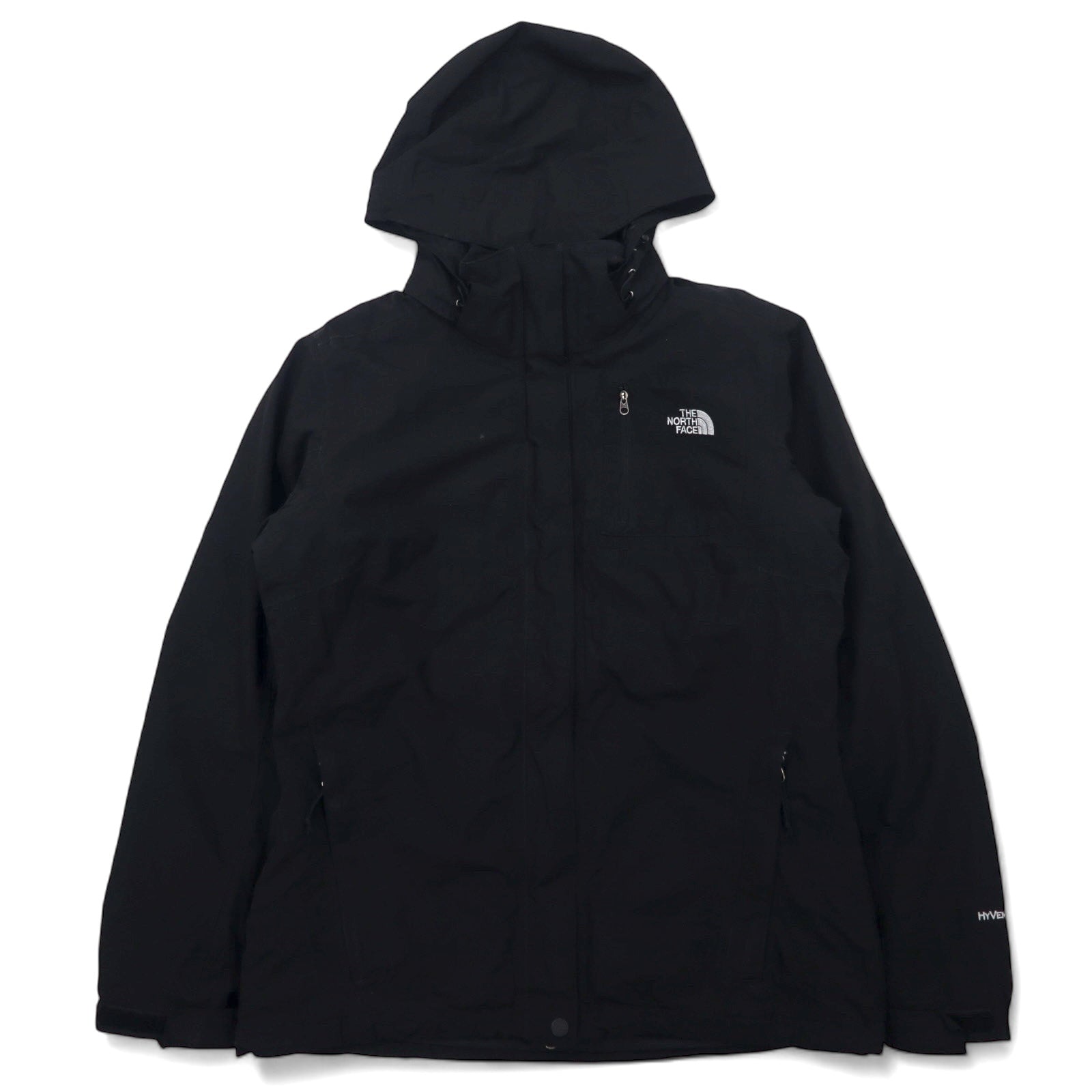 THE NORTH FACE Giacca a vento 3-in-1 L Nera Poliestere HYVENT Impermeabile Traspirante Zip-in-zip Fodera isolante rimovibile Cappuccio rimovibile Vestibilità USA