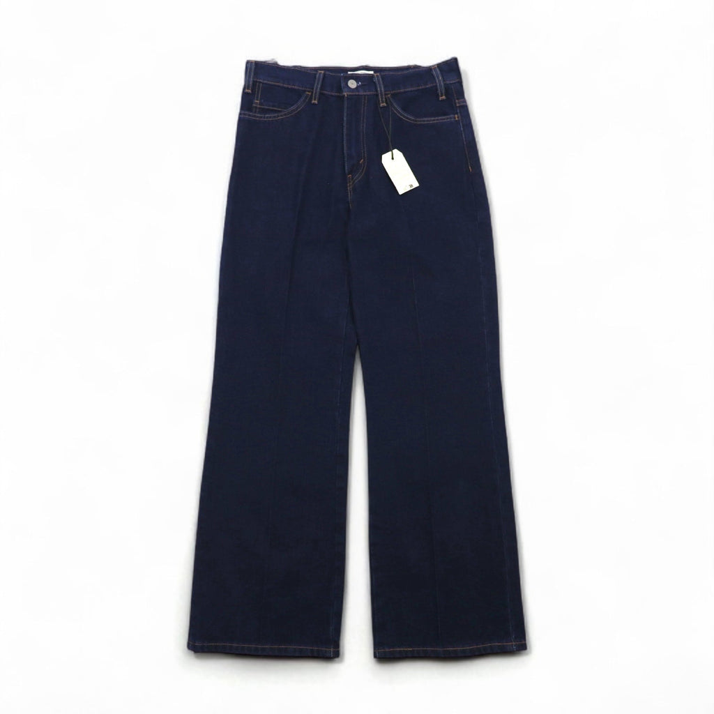 Levi's PREMIUM STA-PREST Pantaloni Jeans Svasati M Blu Scuro A35520008 Made in Turchia Nuovo con etichette