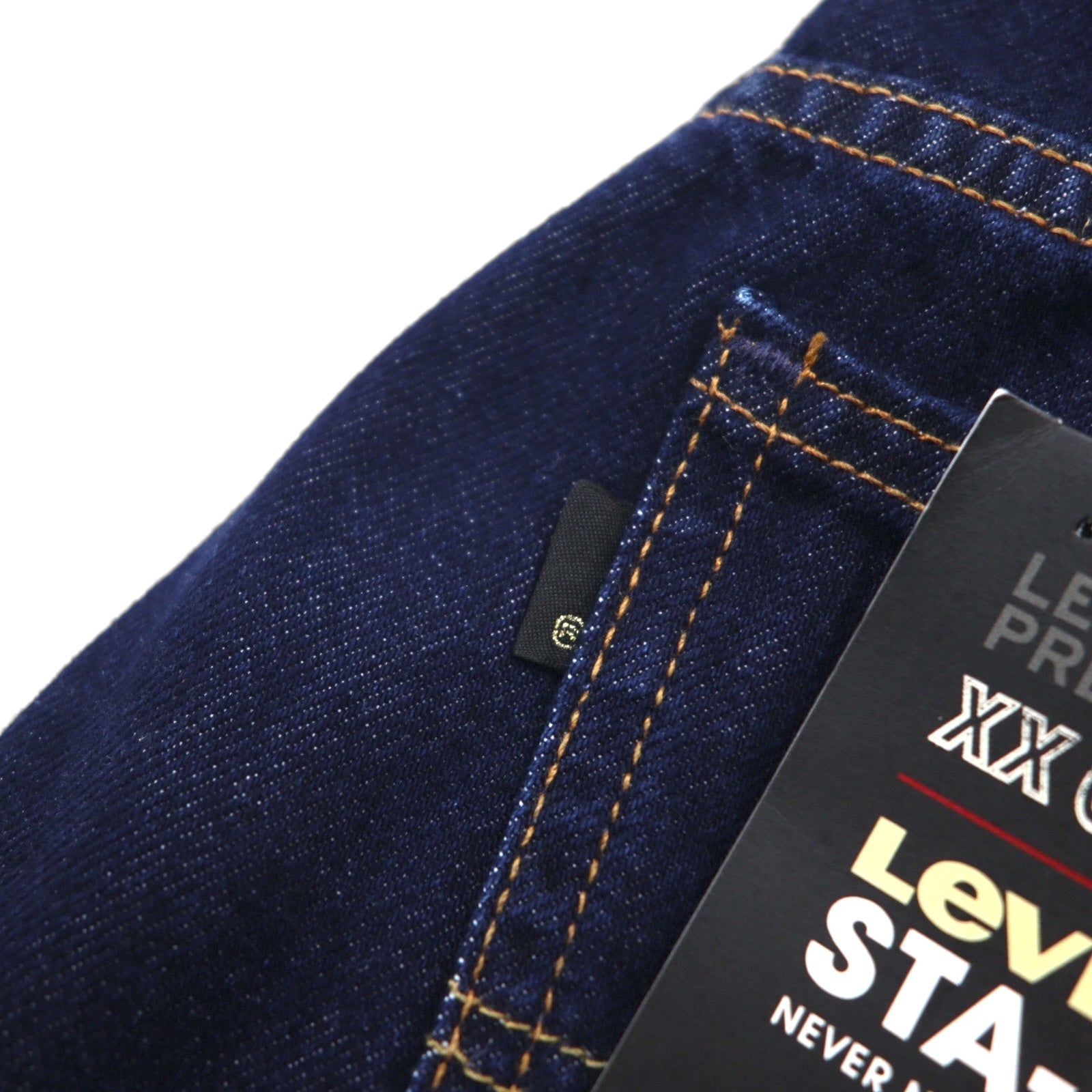 Levi's PREMIUM STA-PREST Pantaloni Jeans Svasati M Blu Scuro A35520008 Made in Turchia Nuovo con etichette