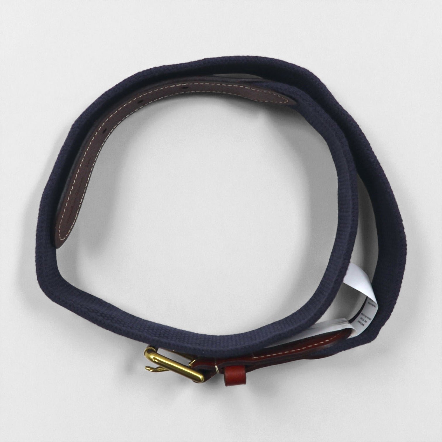 Polo Ralph Lauren レザー ベルト ネイビー 伸縮ベルト ゴールド 真鍮 バックル
