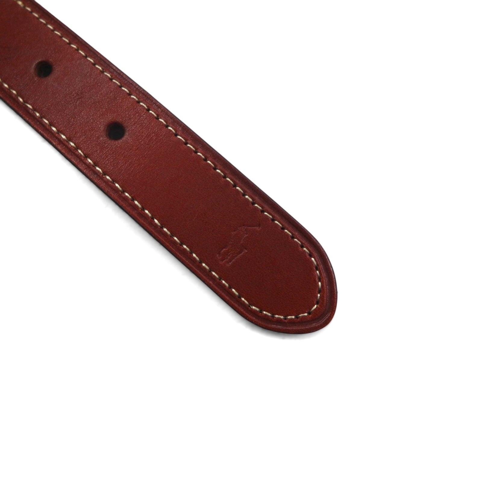 Polo Ralph Lauren レザー ベルト ネイビー 伸縮ベルト ゴールド 真鍮 バックル