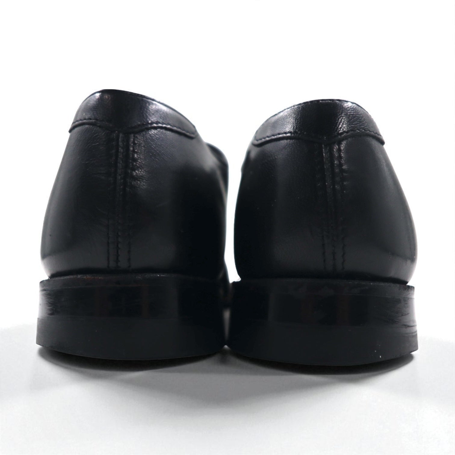 STACY ADAMS Anni '80 Made in USA MADISON Scarpe eleganti traforate con punta a cappuccio 27,5 cm Pelle nera Capretto 453044