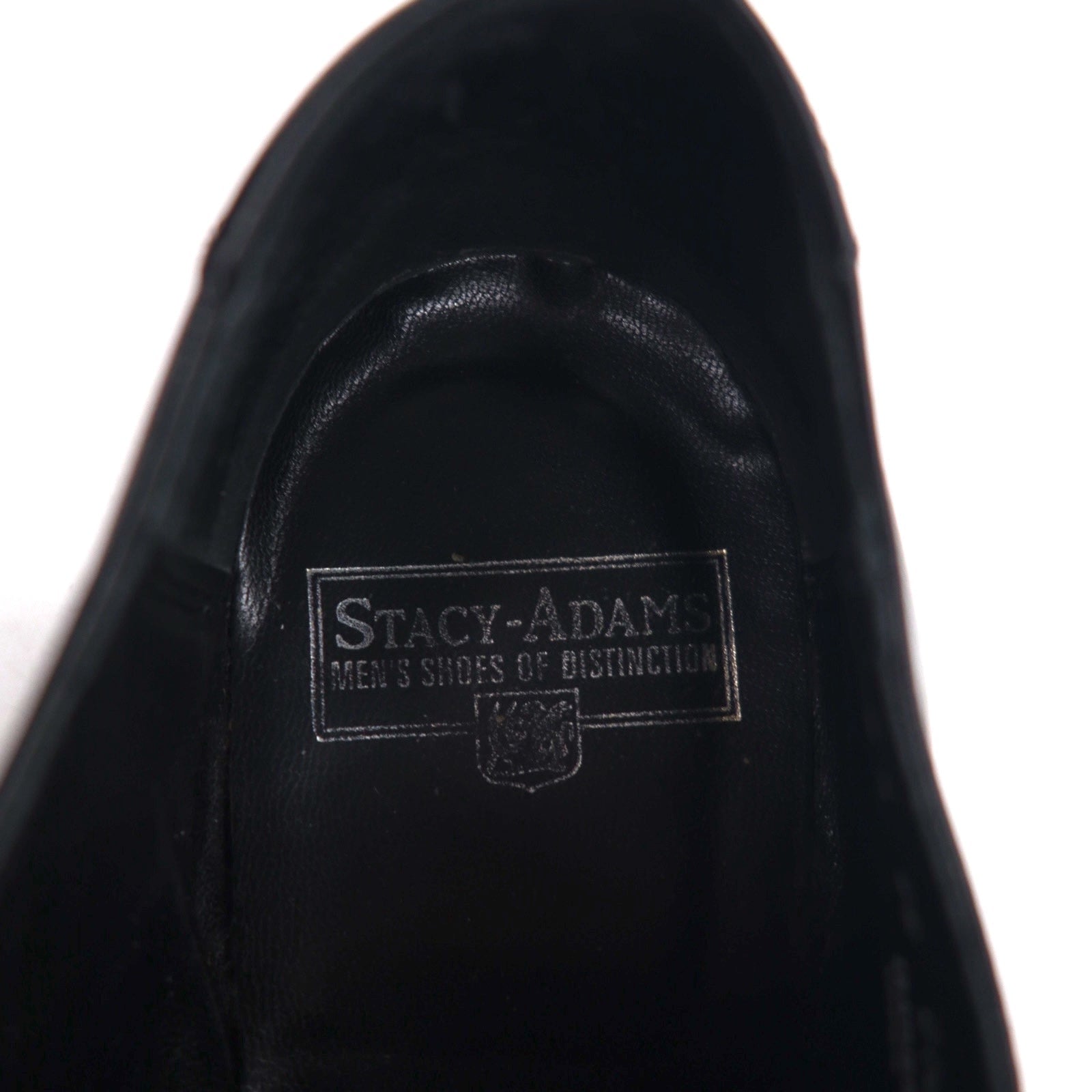 STACY ADAMS Anni '80 Made in USA MADISON Scarpe eleganti traforate con punta a cappuccio 27,5 cm Pelle nera Capretto 453044