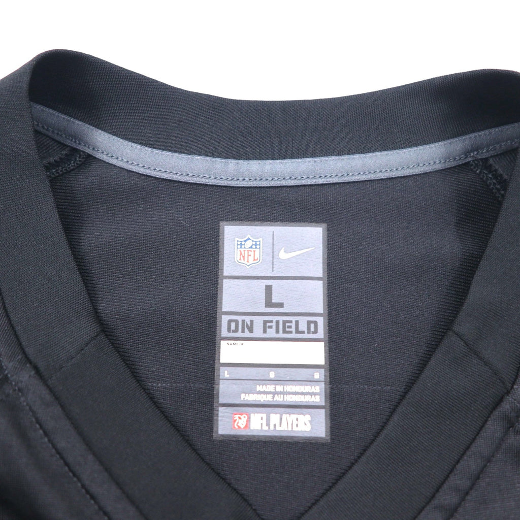 NIKE ゲームシャツ L ブラック ポリエステル NFL ナンバリング