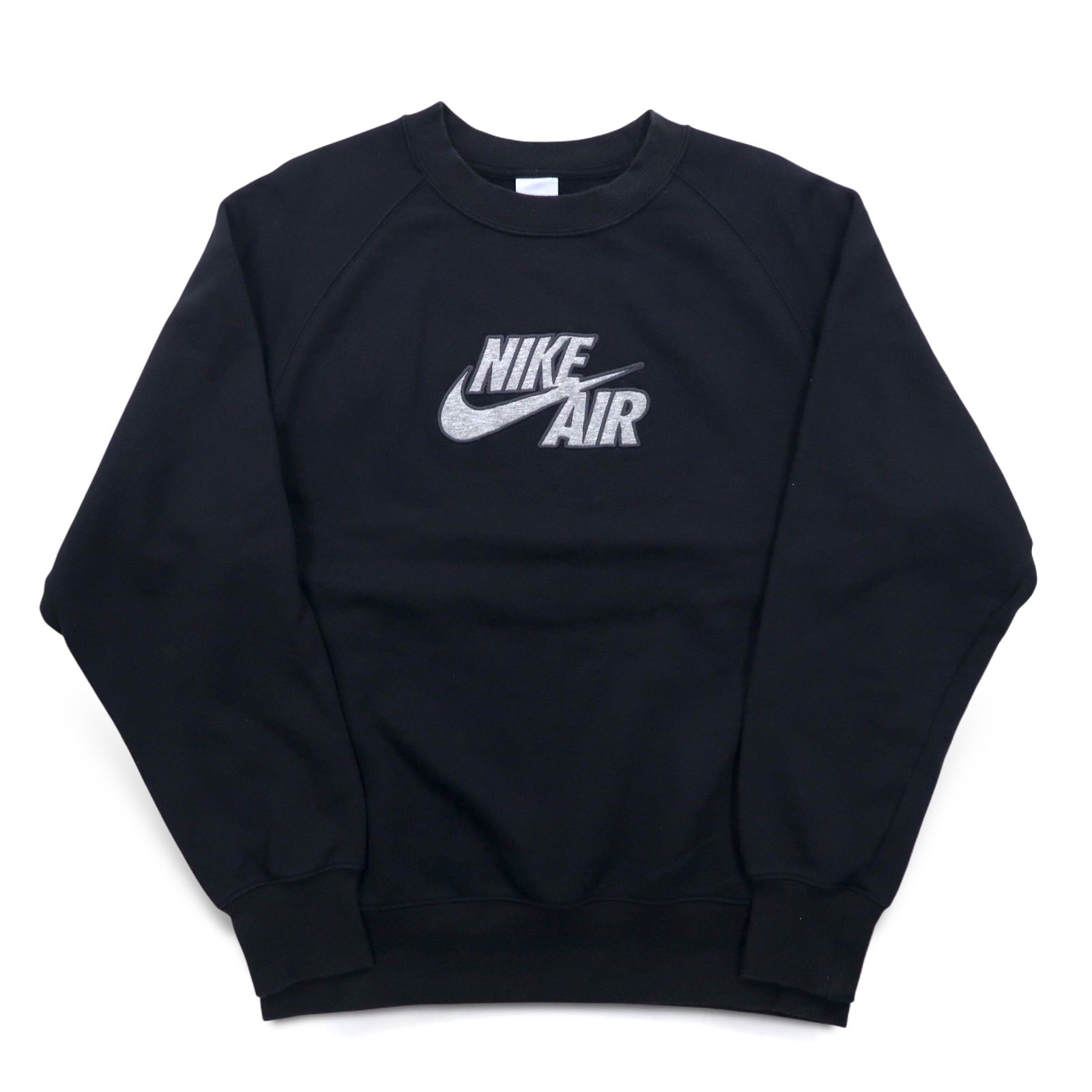 NIKE AIR Felpa girocollo in french terry M nera cotone Swoosh