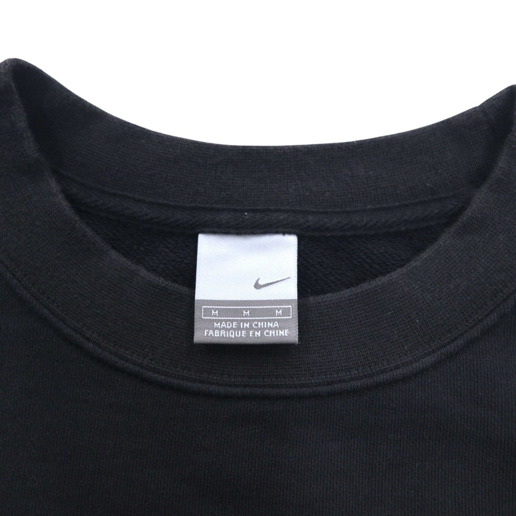 NIKE AIR Felpa girocollo in french terry M nera cotone Swoosh