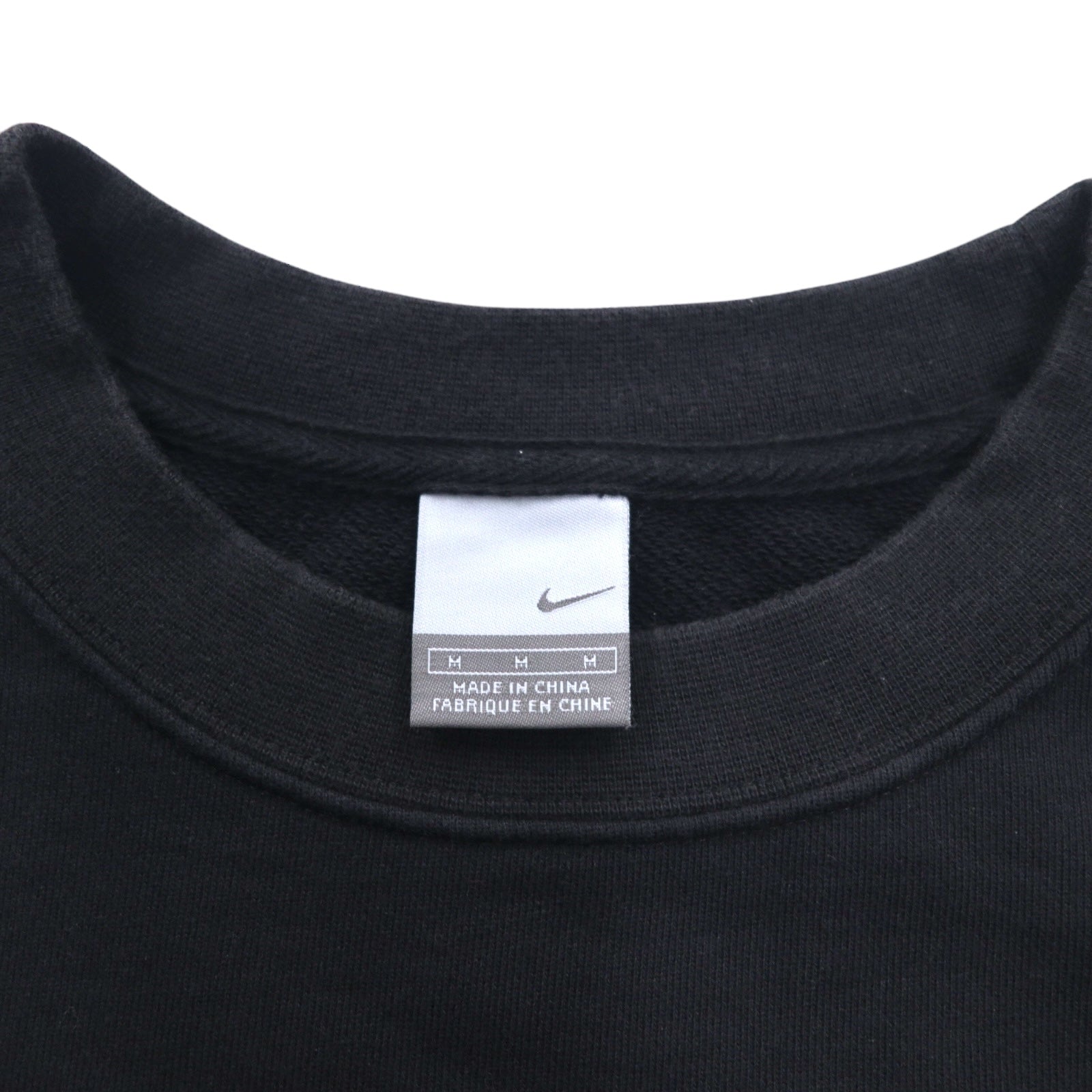 NIKE AIR Felpa girocollo in french terry M nera cotone Swoosh