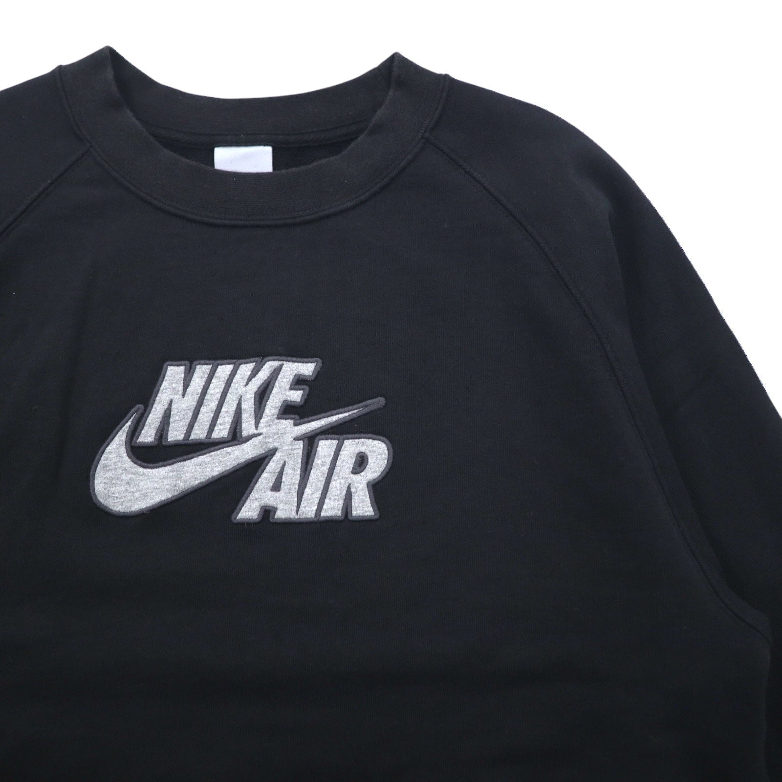 NIKE AIR Felpa girocollo in french terry M nera cotone Swoosh